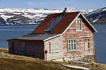 Abandoned house. Collapse of fishing and fish stocks has led to depopulation in Varanger, Norway