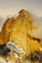 The peak of Mount Fitz Roy (3405 m) Los Glaciares National Park, Patagonia, Argentina