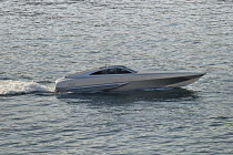 Superboat XSR48 prototype during sea trials in the Mediterranean off Monaco, September 2007