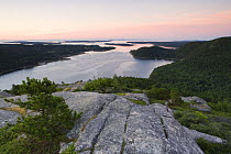 The entrance to Somes Sound as seen from Acadia Mountain, Acadia National Park, Maine, USA