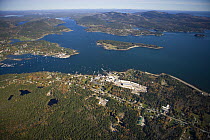 Aerial view of Somes Sound and Mount Desert Island, Acadia NP, Maine, USA