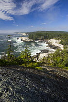 The Isle Au Haut coastline viewed from the Goat Trail above Squeaker Cove, Acadia National Park, Maine, USA