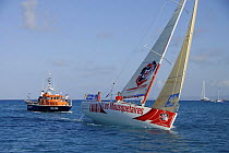 "Les Mousquetaires" arriving in St. Barths after the 2008 AG2R Transat. 14th May 2008.