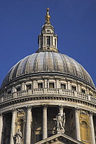 The dome of St Pauls Cathedral, London, England