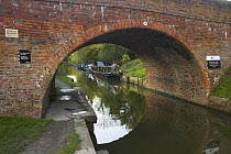 Canal Boats on the Kennet and Avon canal at Pewsey Wharf, Pewsey, Wiltshire, UK