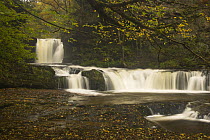 Waterfalls in the Neath Valley, Brecon Beacons National Park, Powys, Wales, UK