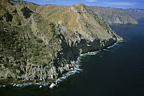 Aerial view of the Santa Cruz Islands, California. July 2002.