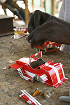 Toy cars crafted from discarded cans, Dakar, Senegal, 2008