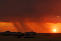 Rain storm in Namib Naukluft National Park, Namibia