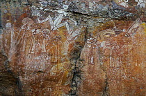 Aboriginal rock art, Anbangbang Gallery, Nourlangie Ranges, Kakadu National Park, Northern Territory, Australia
