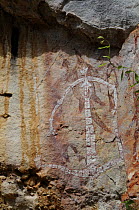 Aboriginal rock art, Nanguluwur Gallery, Nourlangie Ranges, Kakadu National Park, Northern Territory, Australia