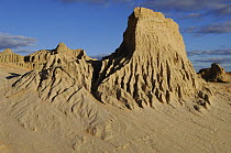 Eroded mud and sand of Walls of China, Mungo National Park, New South Wales, Australia