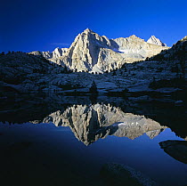 Mount Wallace reflecting in Sailor Lake John Muir Wilderness, Inyo National Forest, California, USA
