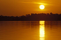 Sunset at Rio Tabajos, near Santarem, Para, Brazil, 1994.