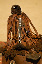 Himba woman hair decoration, detail, Skeleton Coast, Namibia, Model released