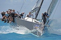 TP52 "Ran" at the windward mark during a race at the 2009 Acura Miami Grand Prix, day 3, 7th March.