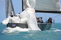 Spinnaker drop on TP52 "Ran" during a race at the 2009 Acura Miami Grand Prix, day 4, 8th March.