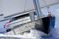 "Maltese Falcon", Saint Barths Bucket Super Yacht Regatta, Caribbean, March 2009. Property Released.