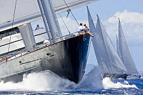 "Maltese Falcon", Saint Barths Bucket Super Yacht Regatta, Caribbean, March 2009. Property released.