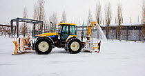 Tractor in snow. Montreal, Canada, 2008.