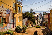 The streets of Valparaiso, Chile 2008.