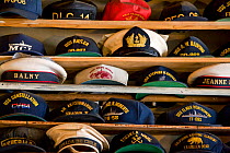 Stacks of Navy hats. Valparaiso, Chile 2008.