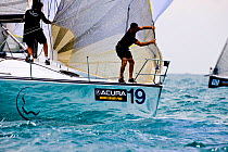 Sail work during the Acura Miami Grand Prix, Florida, USA. March 2008