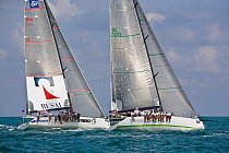 Two yachts racing during the Acura Miami Grand Prix, Florida, USA. March 2008
