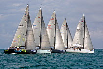 Yachts during a race at the Acura Miami Grand Prix, Florida, USA. March 2008