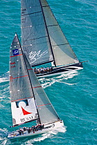 Two yachts close racing during the Acura Miami Grand Prix, Florida, USA. March 2008