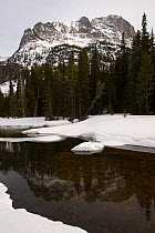 Big Park Lake, Beartooth Mountains, Montana, USA May 2008