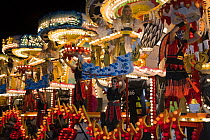 Colourful floats at the Well's Carnival, December 2008.