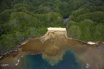 Aerial view of Tayak Lake, Camarines Sur, Luzon, Philippines 2008