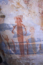 Aboriginal rock art paintings at Main Art Site, Mt Borradaile,  Arnhem Land, Northern Territory, Australia