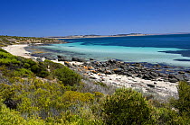 Port Lincoln viewed from Fishermans Point and the north coastline of Lincoln National Park, South Australia 2007