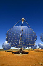 Large solar panels for generating electricity by solar power, Hermannsburg, west of Alice Springs, Northern Territory, Australia, August 2007