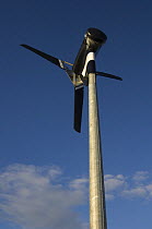 Wind Generator for private use, Pebble Island, off north coast of West Falkland, Falkland Islands