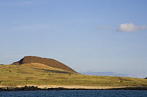 Alcedo Volcano showing Parasitic Cone, Isabela Island, Galapagos Islands, Ecuador, South America