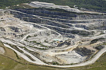 China Clay pits near Newquay and St Austell, Cornwall, UK May 2009.