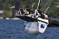Decision 35 yacht "Banque Populaire", Skippered by Pascal Bidegorry, during the Challenge Julius Baer race, Geneva, May 2009.