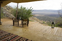 View from the Saruni tourist Lodge, Kalama Conservancy, Northern Rangelands, Kenya