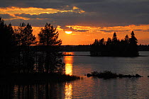 Oulanka, Finland, at sunset, September 2008