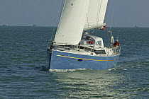 Stephens 53ft yacht cruising in Florida Bay, Florida, USA.