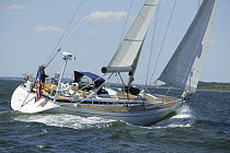Grand Soleil 45 yacht "Diamante" cruising in Narragansett Bay, Rhode Island.