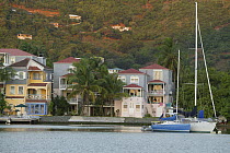 Yachts moored in the British Virgin Islands, January 2004.