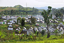 Tents of the refugee camp Mugunga 1, west of Goma, North Kivu, Democratic Republic of Congo, Africa, March 2009