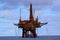 "Heather A" oil production platform, 80 miles North East of the Shetland Isles. June 2009.