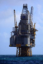 "Oseberg" oil platform in the Norwegian sector of the North Sea. June 2009.