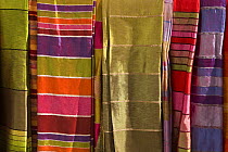 Scarves for sale outside a shop in Essaouira, Morocco, November 2008.