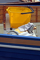 Bucket in pilot gig "Isambard" during maintenance, Bristol. March 2009.